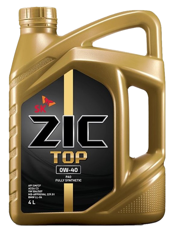 Моторное масло ZIC TOP 0W-40, 4л